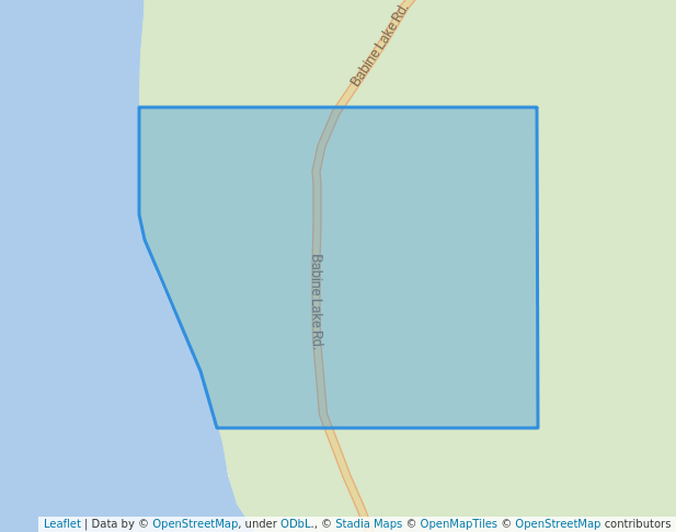 walking in Doris Lake Recreation Site map in Granisle