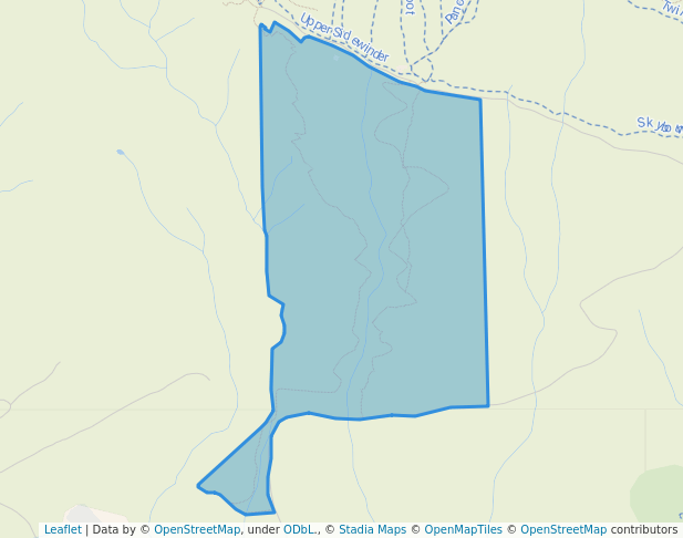 walking in Piper Down Recreation Site map in Smithers
