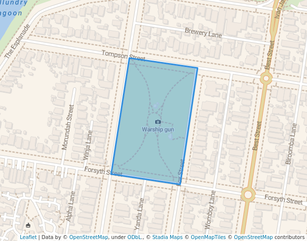 walking in Collins Park map in Wagga Wagga