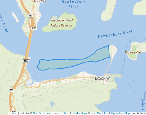 walking in Long Island Nature Reserve map in Brooklyn