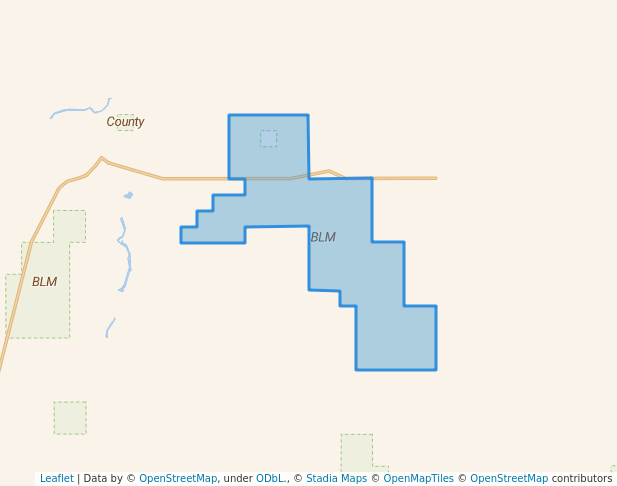 walking in BLM map in Whitewater