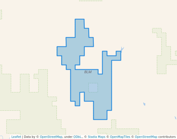 walking in BLM map in Whitewater