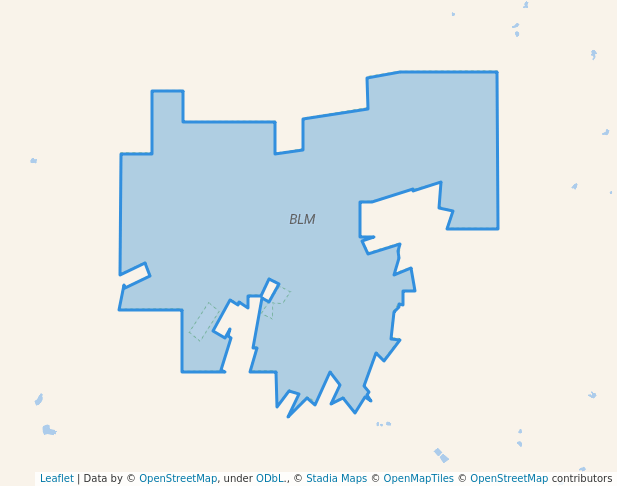 walking in BLM map in Lewistown