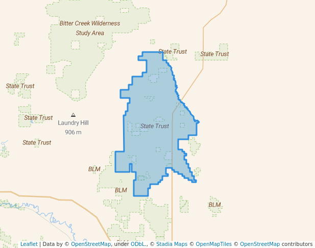 walking in State Trust map in Saint Marie