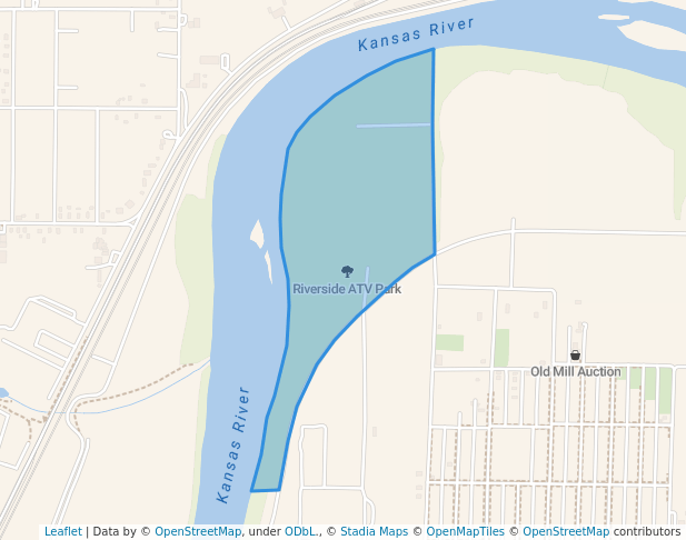 Riverside ATV Park in Topeka | Map and Routes