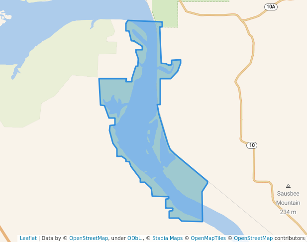 walking in Webbers Falls (Army Corps of Engineers) map in Gore