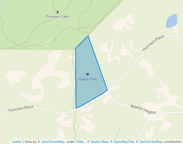 walking in Haldon Park map in Saanichton