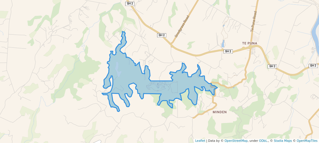 walking in Minden Reserve map in Minden