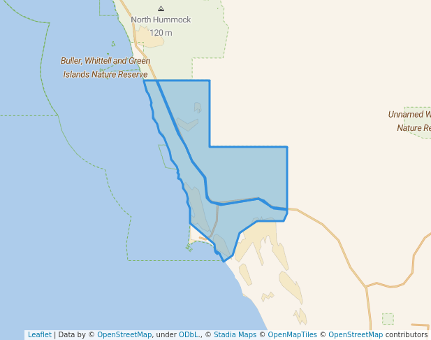 walking in Wanagarren Nature Reserve map in Nilgen