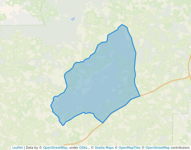 walking in Big Gum Swamp Wilderness map in Sanderson