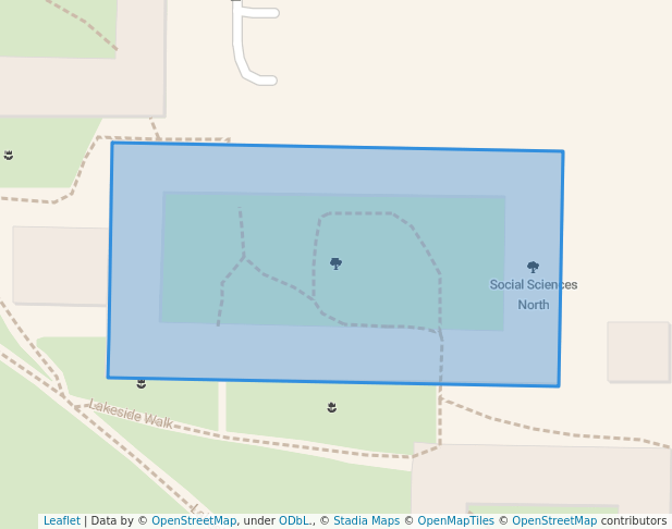 Social Sciences North in Bedford Park | Map and Routes