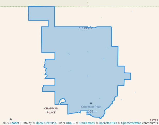 walking in Apache Box Wilderness Study Area map in Mule Creek