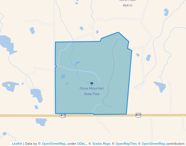 Gloss Mountain State Park