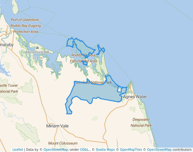 walking in Eurimbula National Park map in Colosseum