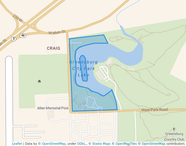 walking in Decatur County Park map in Burney