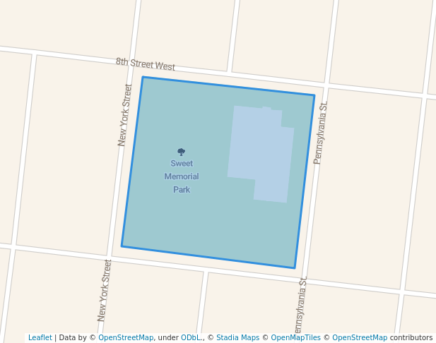 walking in Sweet Memorial Park map in Chinook