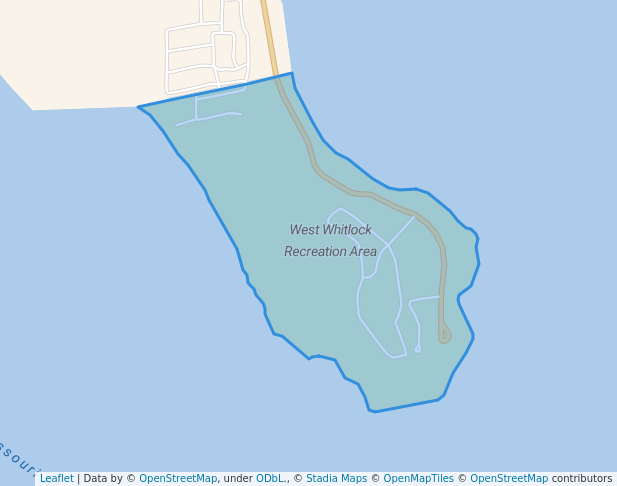 walking in West Whitlock Recreation Area map in Gettysburg