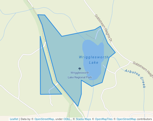 walking in Wrigglesworth Park map in Malahat
