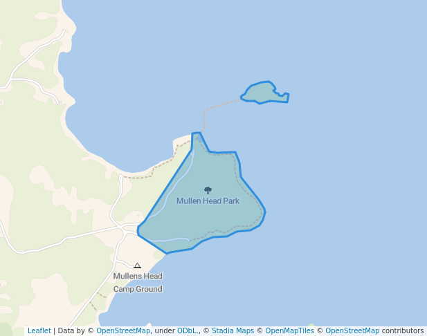 walking in Mullen Head Park map in North Haven