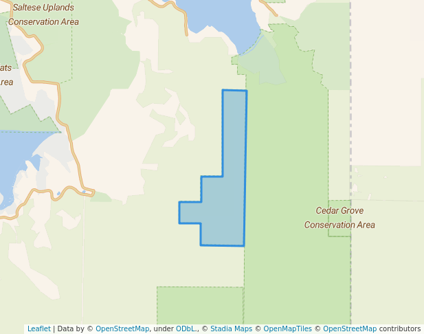 walking in Liberty Lake Conservation Area map in Liberty Lake