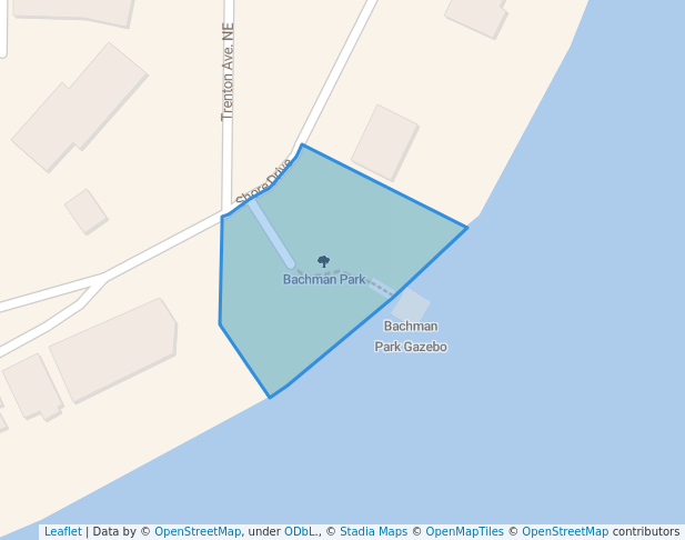 walking in Bachman Park map in Bremerton