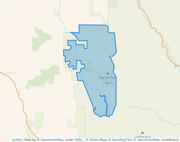 walking in Mount Lassic Wilderness map in Mad River