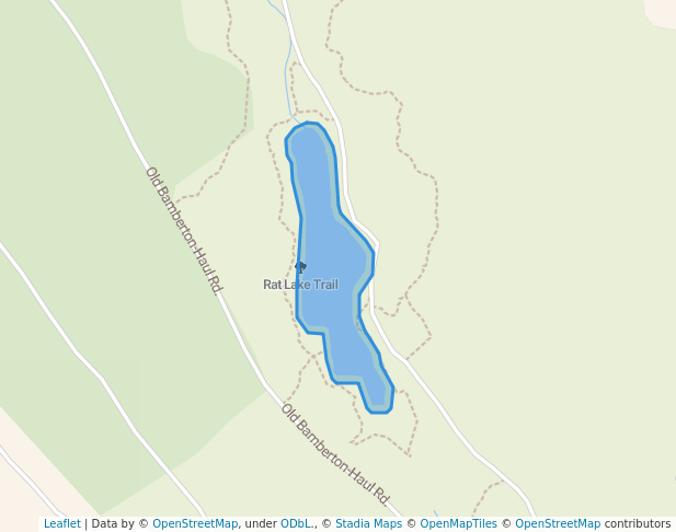 walking in Rat Lake Trail map in Mill Bay