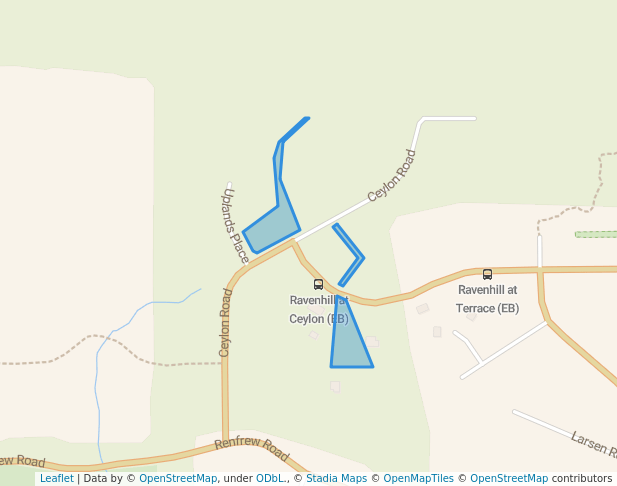 walking in Ceylon Park map in Shawnigan Lake