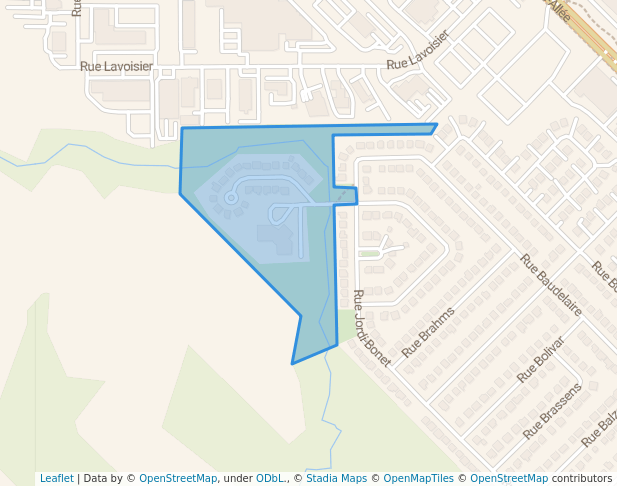 walking in Parc De La Clairière map in Boisbriand