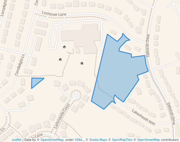 walking in Tuckerman Neighborhood Conservation Area map in Potomac