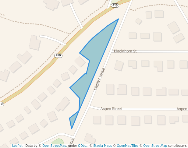 walking in Zimmerman Park map in Martin's Additions