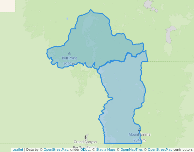 walking in Mount Logan Wilderness map in Littlefield