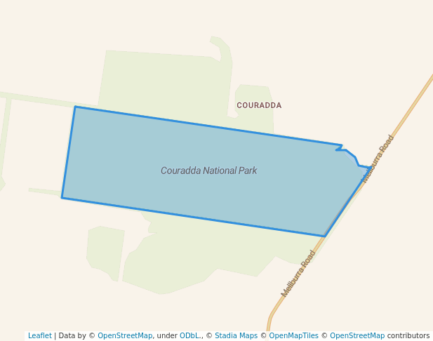 walking in Couradda National Park map in Narrabri West