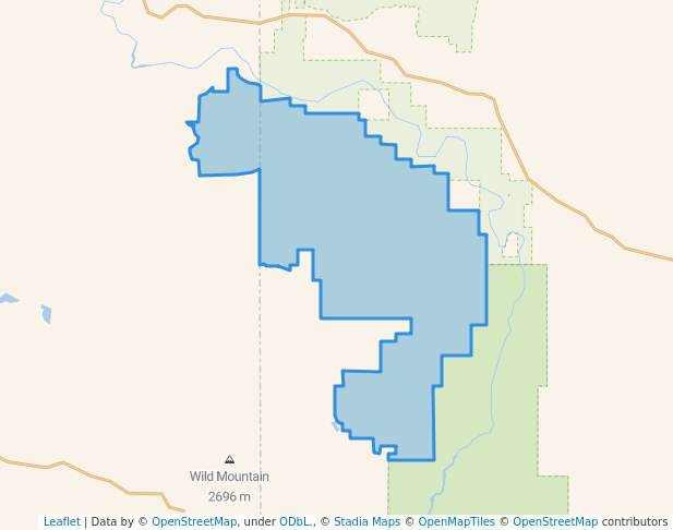 Diamond Breaks Wilderness Study Area in Wilson Place | Map and Routes