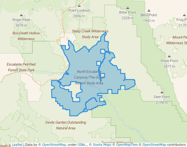 North Escalante Canyons/The Gulch Instant Study Area