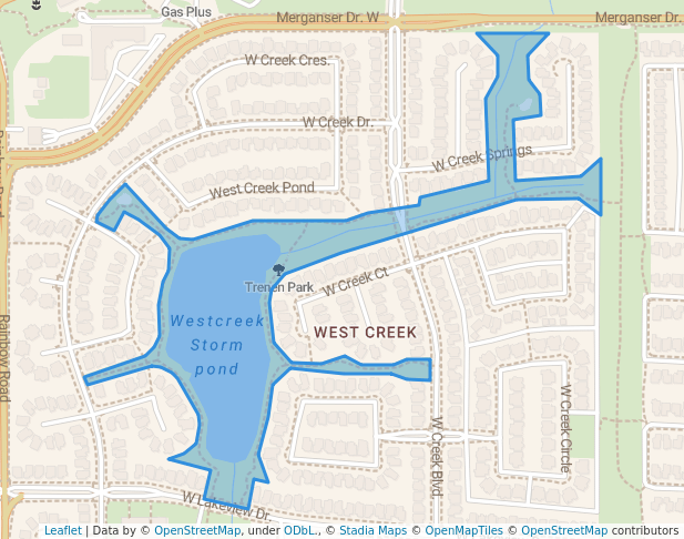 walking in Trenen Park map in Indus