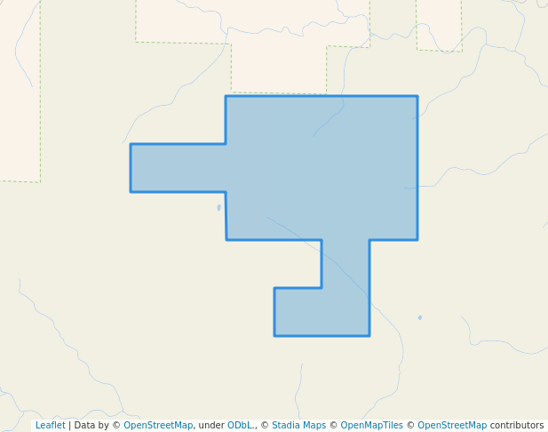 walking in High Mesa Grassland Instant Study Area map in Cañon City