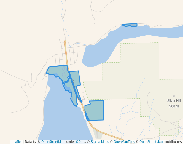 walking in Conconully State Park map in Okanogan