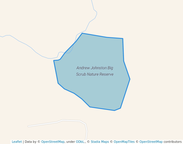 walking in Andrew Johnston Big Scrub Nature Reserve map in Jiggi