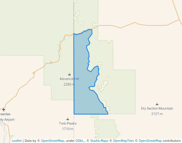 walking in Hell Hole Wilderness Study Area map in Mule Creek
