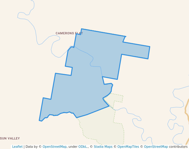 walking in Camerons Gorge Nature Reserve map in Wingen