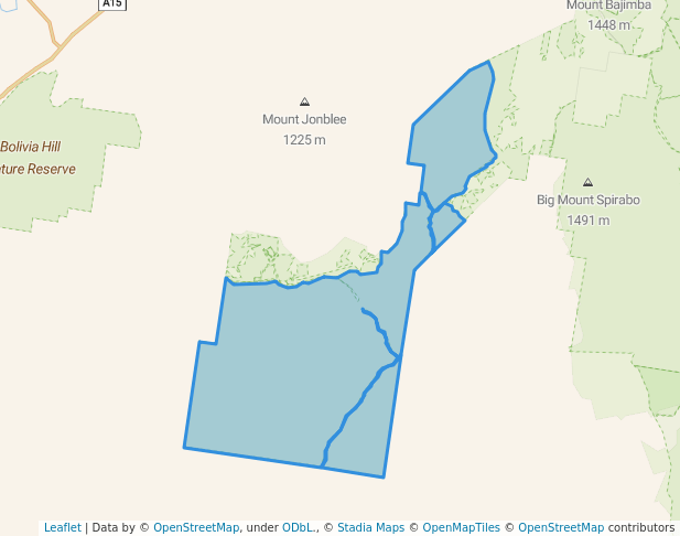 walking in Capoompeta National Park map in Deepwater