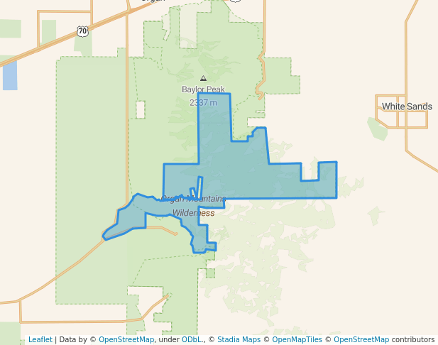 Organ Needles Wilderness Study Area