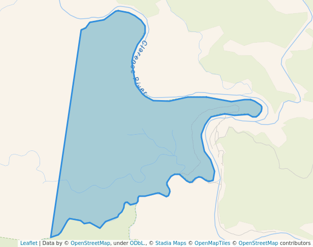 walking in Cataract State Conservation Area map in Boorook