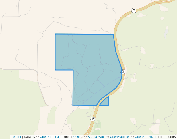 walking in Pend Oreille County Park map in Newport