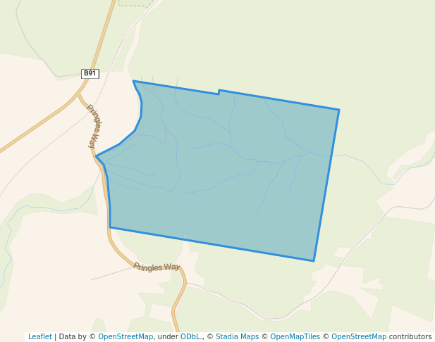 walking in Lawrence Road State Conservation Area map in Lawrence