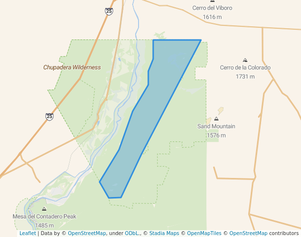 walking in Little San Pascual Wilderness map in Bingham