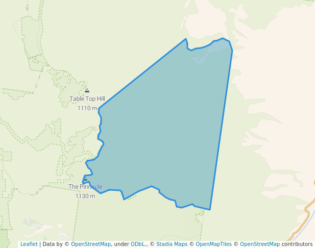 walking in Timbarra National Park map in Rocky River