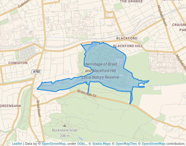 Hermitage of Braid and Blackford Hill Local Nature Reserve