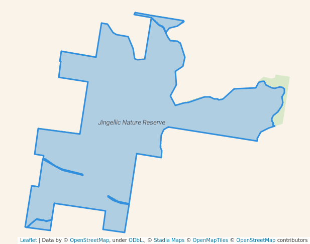 walking in Jingellic Nature Reserve map in Jingellic